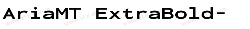 AriaMT ExtraBold字体转换